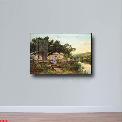 File gốc Tranh sơn dầu phong cảnh châu âu CA5207 (PNG) chất lượng cao