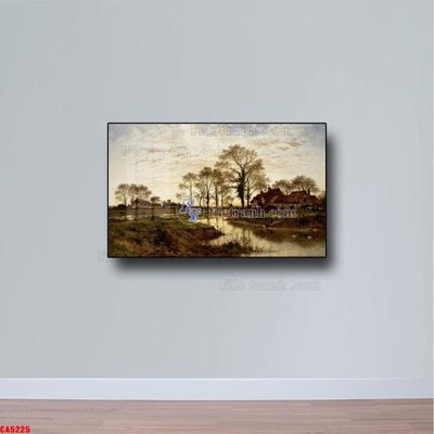 File tranh Tranh sơn dầu phong cảnh châu âu CA5225 (gốc) chủ đề con người