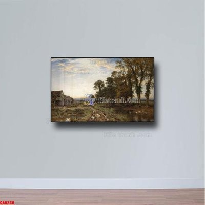 File in trần Tranh sơn dầu phong cảnh châu âu CA5230 (bản gốc) phong cảnh