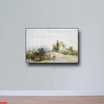 File tranh Tranh sơn dầu phong cảnh châu âu CA5242 (bản gốc) treo tường