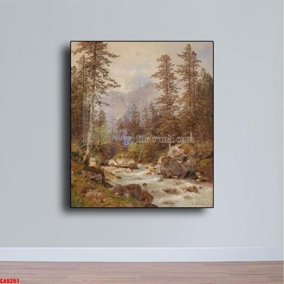 File tranh Tranh sơn dầu phong cảnh châu âu CA5251 (ảnh gốc) độc quyền