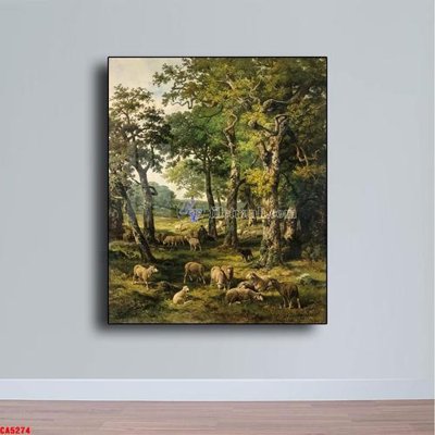 Download file gốc Tranh sơn dầu phong cảnh châu âu CA5274 (in mica) 3D