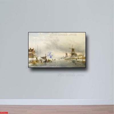 Chi tiết file gốc Tranh sơn dầu phong cảnh châu âu CA5286 (cho in tráng gương)