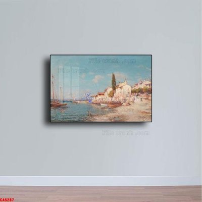 File tranh Tranh sơn dầu phong cảnh châu âu CA5287 (bản gốc) in canvas