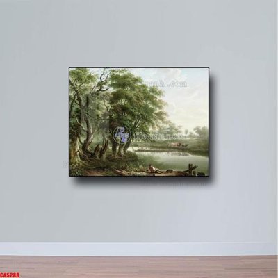 Download file Tranh sơn dầu phong cảnh châu âu CA5288 (gốc) in mica đèn LED