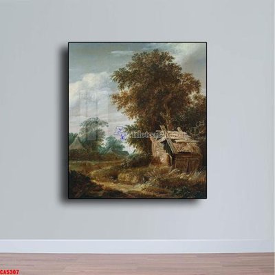 File gốc Tranh sơn dầu phong cảnh châu âu CA5307 (in tráng gương) sang trọng