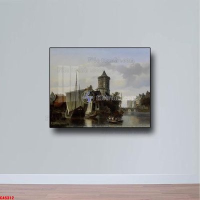 File gốc Tranh sơn dầu phong cảnh châu âu CA5312 (cho in ấn) độc quyền