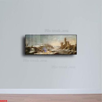 File in ấn cao cấp Tranh sơn dầu phong cảnh châu âu CA5316 (file gốc)