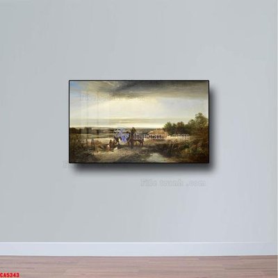 File tranh Tranh sơn dầu phong cảnh châu âu CA5343 (bản gốc) in lụa 3D