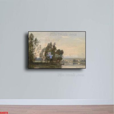 File tranh gốc Tranh sơn dầu phong cảnh châu âu CA5373 (bản quyền) độc đáo