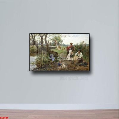 File tranh Tranh sơn dầu phong cảnh châu âu CA5404 (gốc) in vải canvas