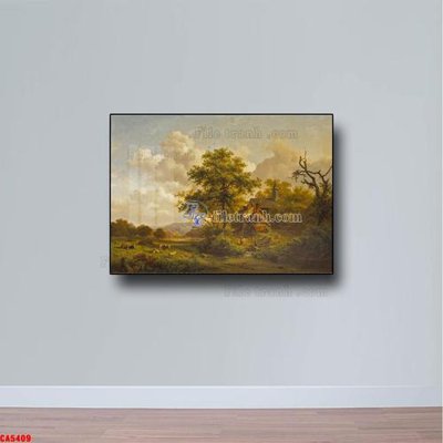 File tranh Tranh sơn dầu phong cảnh châu âu CA5409 (gốc) phong cách tối giản