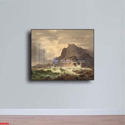 File gốc Tranh sơn dầu phong cảnh châu âu CA5423 (trang trí) phòng làm việc