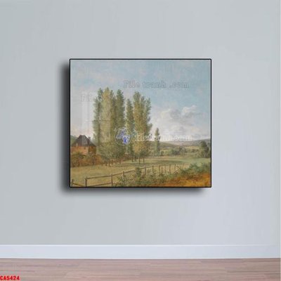 File gốc Tranh sơn dầu phong cảnh châu âu CA5424 (in mica) cắt laser