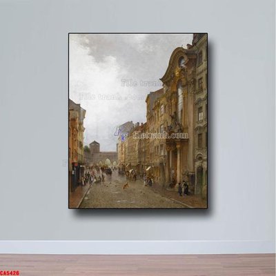 Tải về file gốc Tranh sơn dầu phong cảnh châu âu CA5426 (dùng cho in quảng cáo)