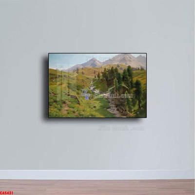 File tranh Tranh sơn dầu phong cảnh châu âu CA5431 (gốc) in backlit film