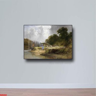 File in mica Tranh sơn dầu phong cảnh châu âu CA5444 (bản gốc) siêu trong