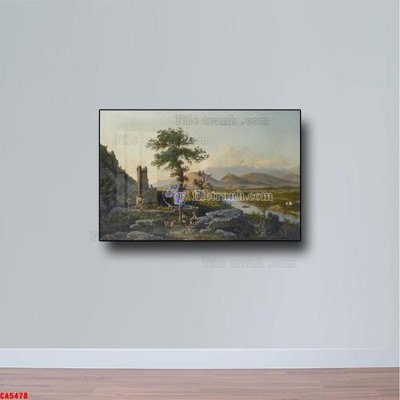 Ảnh gốc Tranh sơn dầu phong cảnh châu âu CA5478 (độ nét cao) in mica