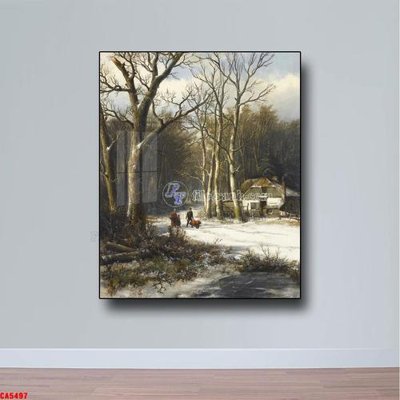 File gốc Tranh sơn dầu phong cảnh châu âu CA5497 (cho in 3D) độc đáo