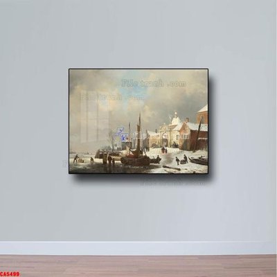 File gốc Tranh sơn dầu phong cảnh châu âu CA5499 (ảnh rõ nét) để in