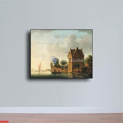 File tranh Tranh sơn dầu phong cảnh châu âu CA5502 (bản gốc) in canvas