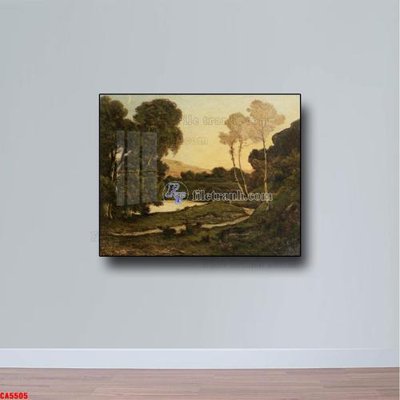 File in trần Tranh sơn dầu phong cảnh châu âu CA5505 (bản gốc) 5D