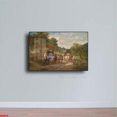 File ảnh gốc Tranh sơn dầu phong cảnh châu âu CA5574 (chuyên in mica)