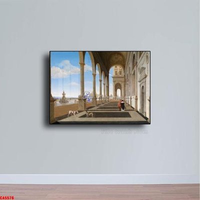 File PSD Tranh sơn dầu phong cảnh châu âu CA5576 (gốc) nhiều lớp (multi-layer)