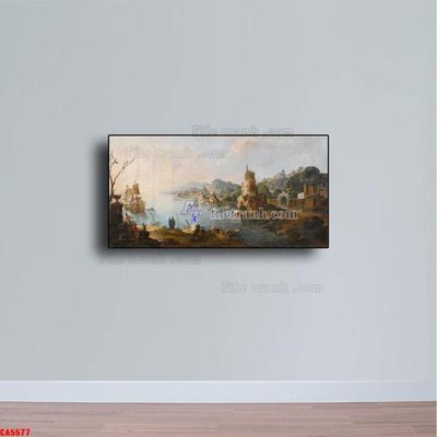 Download file Tranh sơn dầu phong cảnh châu âu CA5577 (gốc) cho xưởng in