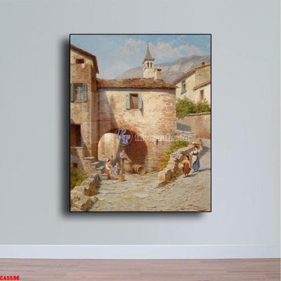 File tranh trang trí Tranh sơn dầu phong cảnh châu âu CA5596 (tải file gốc)