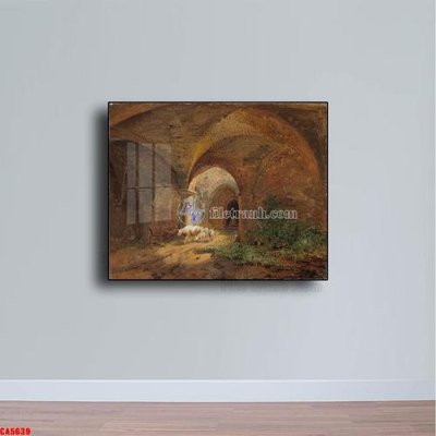 Download file gốc Tranh sơn dầu phong cảnh châu âu CA5639 (in mica) 3D