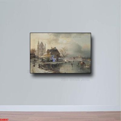 File gốc Tranh sơn dầu phong cảnh châu âu CA5647 (bản quyền) cho in ấn