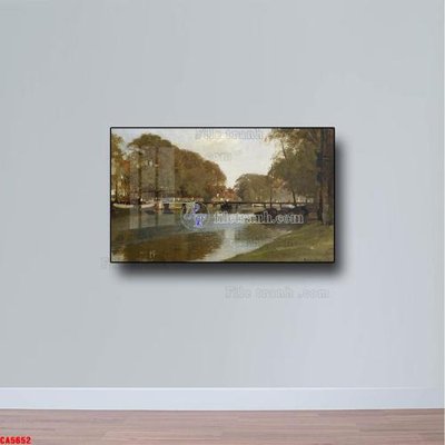 File tranh Tranh sơn dầu phong cảnh châu âu CA5652 (bản gốc) treo phòng ăn
