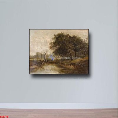 File gốc Tranh sơn dầu phong cảnh châu âu CA5719 (in lụa) cao cấp
