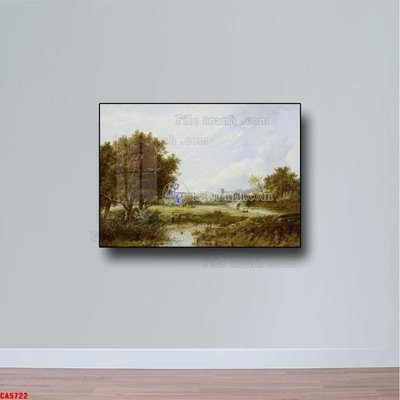 Tải file Tranh sơn dầu phong cảnh châu âu CA5722 (gốc) làm tranh treo tường