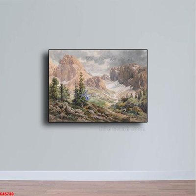 File in mica Tranh sơn dầu phong cảnh châu âu CA5730 (ảnh gốc) đẹp