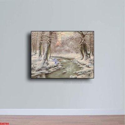 File in trần Tranh sơn dầu phong cảnh châu âu CA5744 (bản gốc 3D) sống động