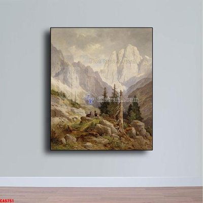 File ảnh Tranh sơn dầu phong cảnh châu âu CA5751 (gốc) in quảng cáo ngoài trời