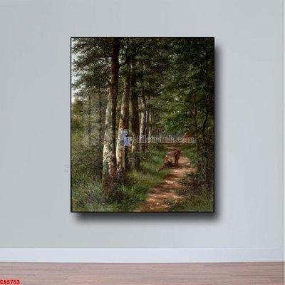 Tải file Tranh sơn dầu phong cảnh châu âu CA5753 (gốc) làm file in ấn