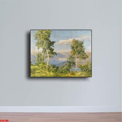 Ảnh gốc Tranh sơn dầu phong cảnh châu âu CA5768 (độ nét cao) in mica