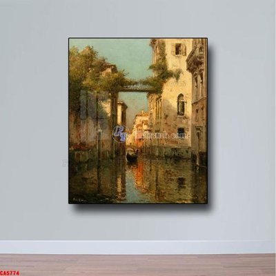 File gốc Tranh sơn dầu phong cảnh châu âu CA5774 (PNG) không nền chất lượng