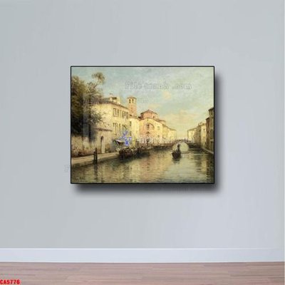 Tải file Tranh sơn dầu phong cảnh châu âu CA5776 (PSD) cho in tranh kính