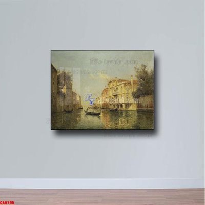 Tải file Tranh sơn dầu phong cảnh châu âu CA5795 (gốc) chủ đề hoa sen