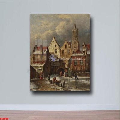 File ảnh gốc Tranh sơn dầu phong cảnh châu âu CA5800 không vỡ nét