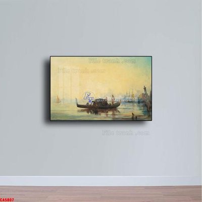 File gốc in ấn Tranh sơn dầu phong cảnh châu âu CA5807 chất lượng vượt trội