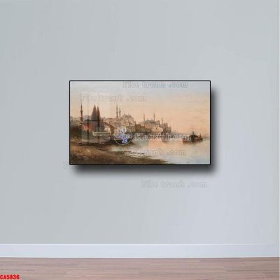 File gốc Tranh sơn dầu phong cảnh châu âu CA5836 (bản quyền) cho in ấn