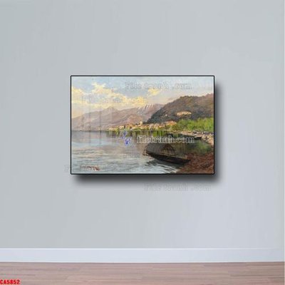Tải file gốc Tranh sơn dầu phong cảnh châu âu CA5852 dùng cho in ấn