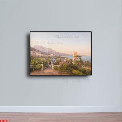 File tranh Tranh sơn dầu phong cảnh châu âu CA5877 (ảnh gốc) chi tiết rõ ràng