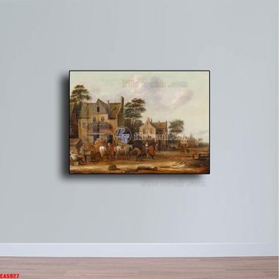 Tải file Tranh sơn dầu phong cảnh châu âu CA5927 (ảnh gốc) 300dpi Tranh sơn dầu phong cảnh châu âu CA5927