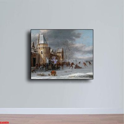 File tranh Tranh sơn dầu phong cảnh châu âu CA5929 (gốc) chủ đề động vật